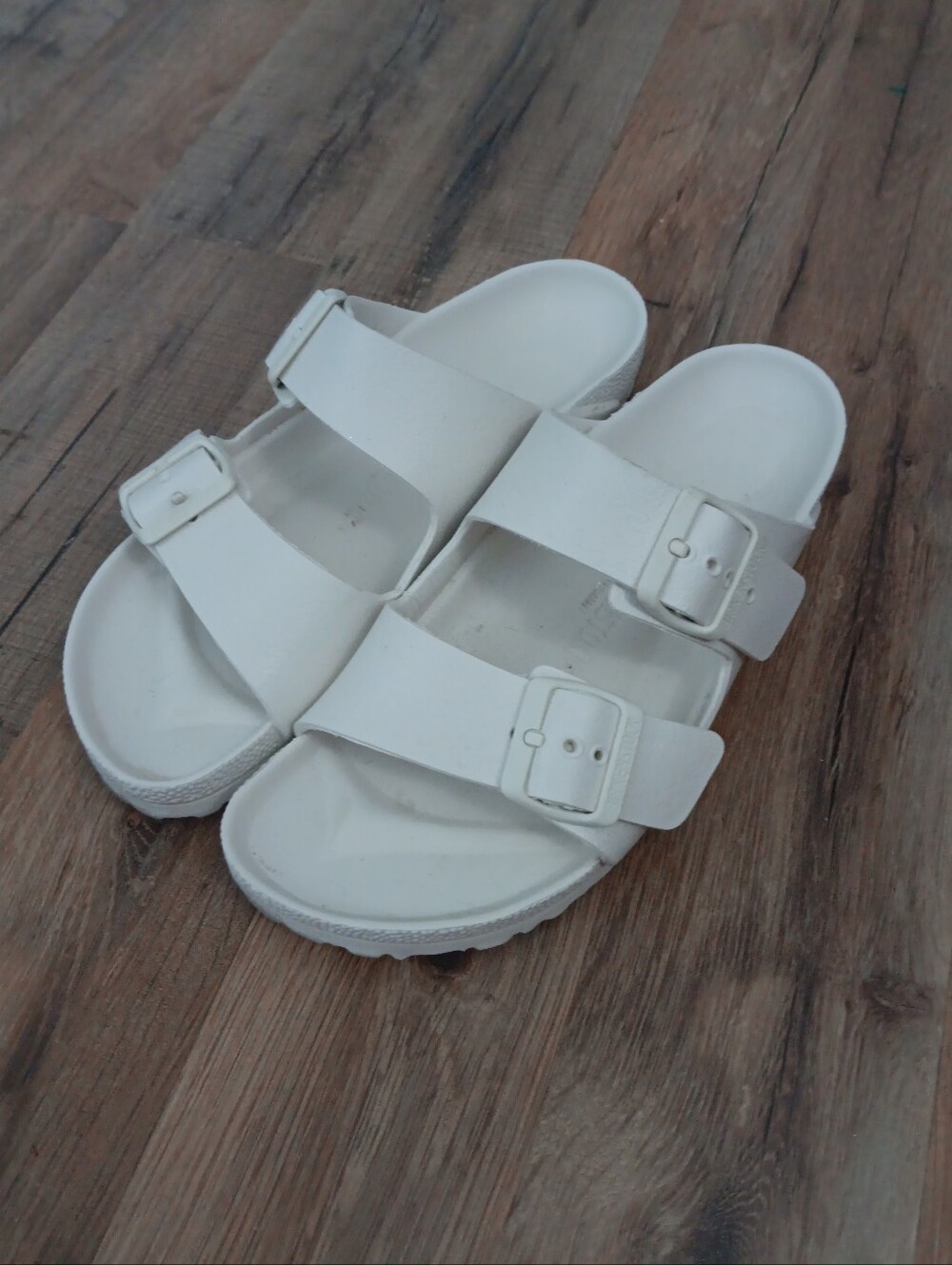Birkenstock White Double-Strap EVA Sandals